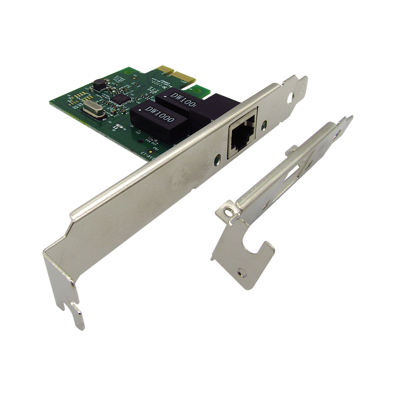 Tarjeta de Red PCIe 10/100/1000 RJ45 (Chip Realtek 8111F) con bracket Low Profile, marca XUE®
