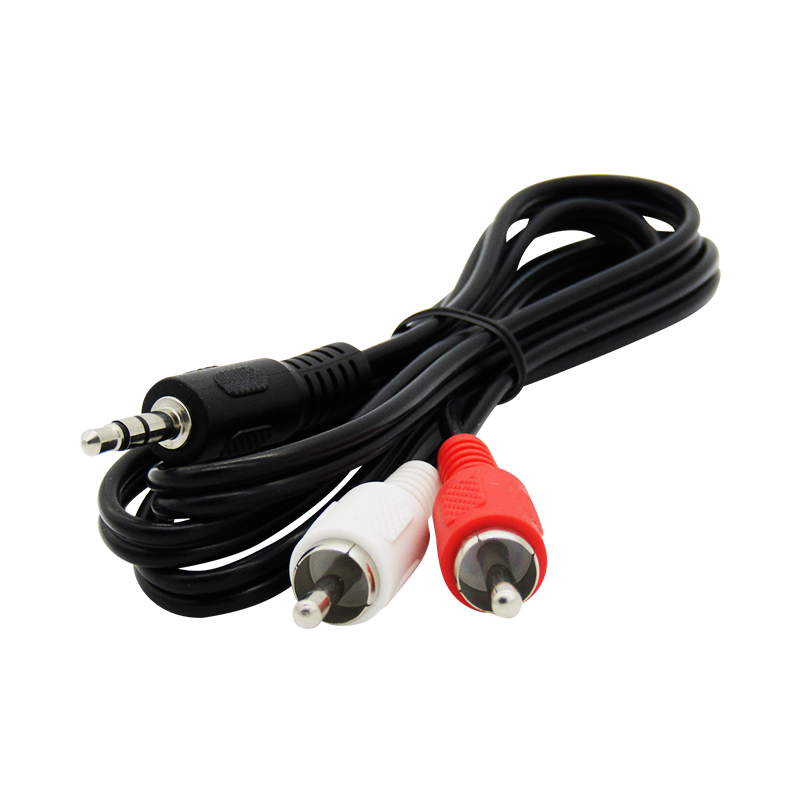 Convertidor Plug 3.5mm Macho a 2 RCA Macho Audio Stereo 1mt marca XUE®