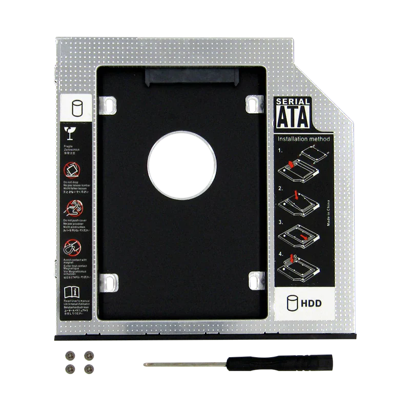 Caddy 12.7MM DVD+RW para Disco Duro 2.5" SATA (enclosure)