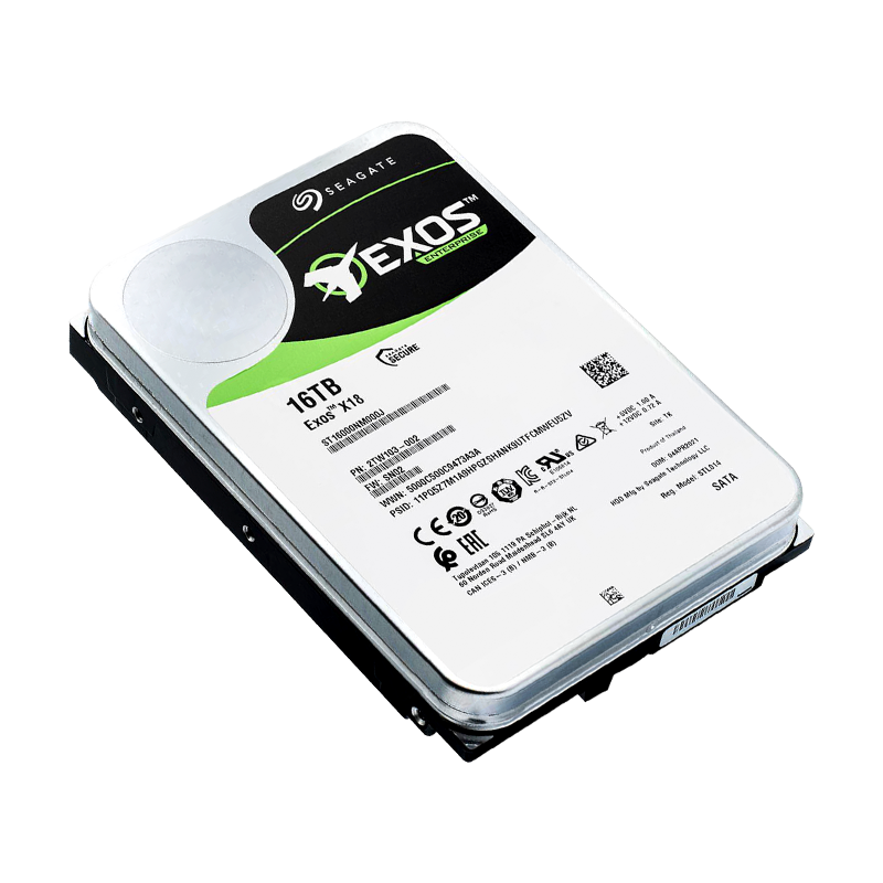 Disco Duro Enterprise Exos X18 SATA 3.5 16TB 7200RPM 256MB Seagate ST16000NM000J