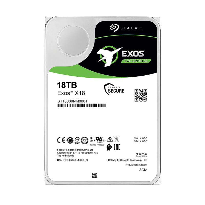 Disco Duro ENTERPRISE SATA 3.5 18TB 7200RPM 256MB SEAGATE EXOS X18 ST18000NM000J