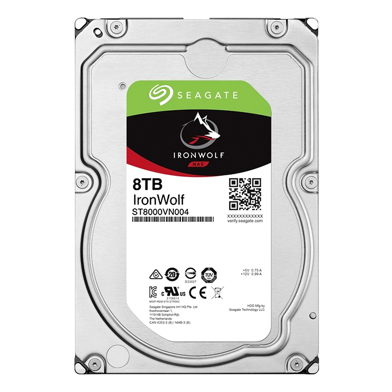 Disco duro para NAS SATA 3.5" 8TB 7200rpm 256MB Seagate Ironwolf ST8000VN0004