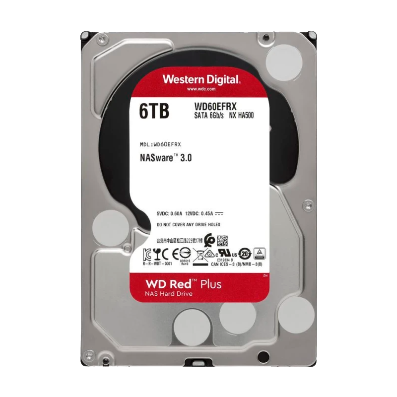 DISCO DURO NAS SATA 3.5" 6TB 5400rpm 64MB WD Red WD60EFRX