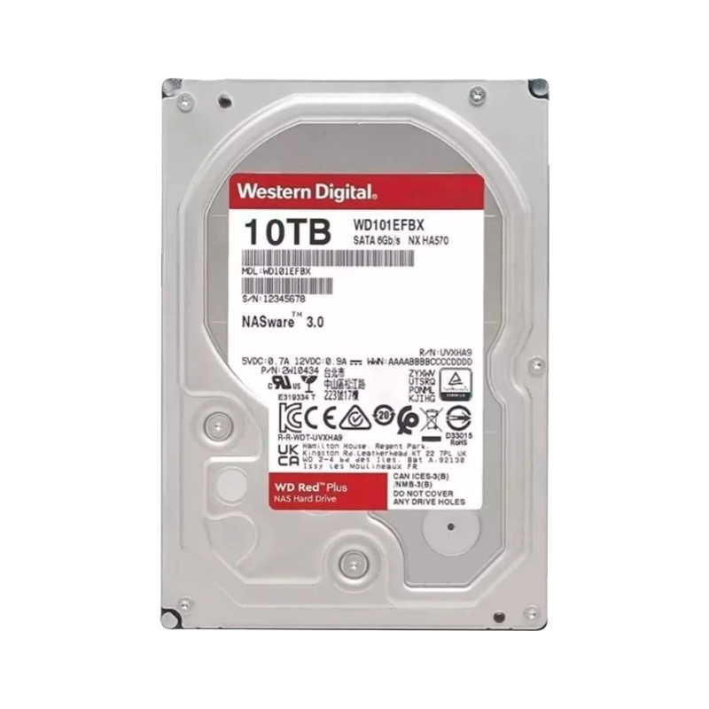 DISCO DURO NAS SATA 3.5 10TB 7200RPM 256MB WD RED PLUS WD101EFBX