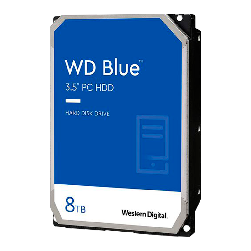 DISCO DURO SATA 3.5 8TB 5640RPM 128MB PC WD BLUE WD80EAAZ