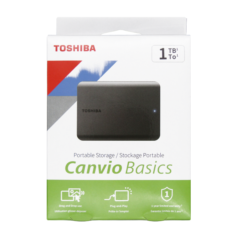 Disco duro externo USB 2.5" 1TB 3.0 Toshiba HDTB510XK3AA