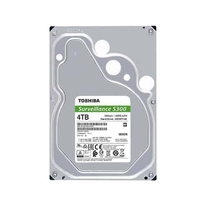 Disco duro para Videovigilancia SATA 3.5"5 4TB 5400RPM 64mb Toshiba S300 HDEUR11ZSA51