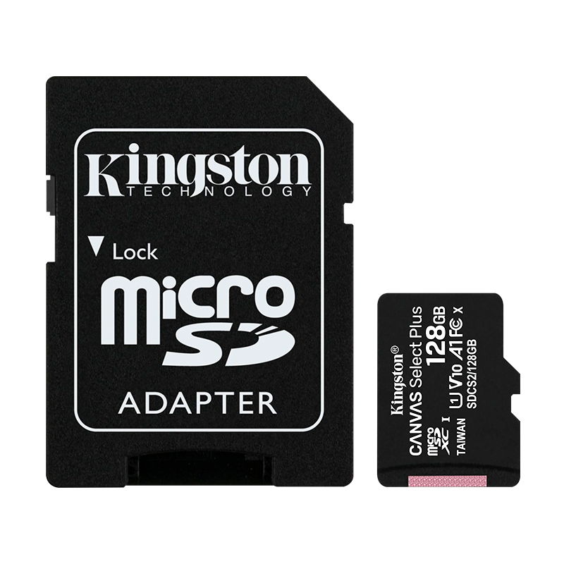 Memoria Micro SD 128GB Class 10 Kingston SDCS2/128GB con Adaptador