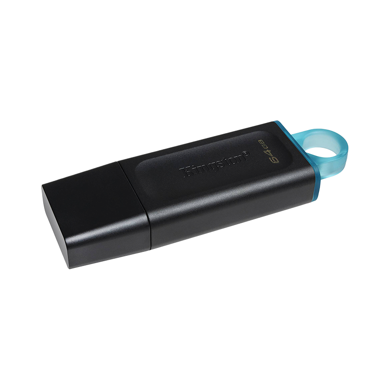 Memoria USB 3.2 64GB Kingston EXODIA negra con tapa DTX/64GB