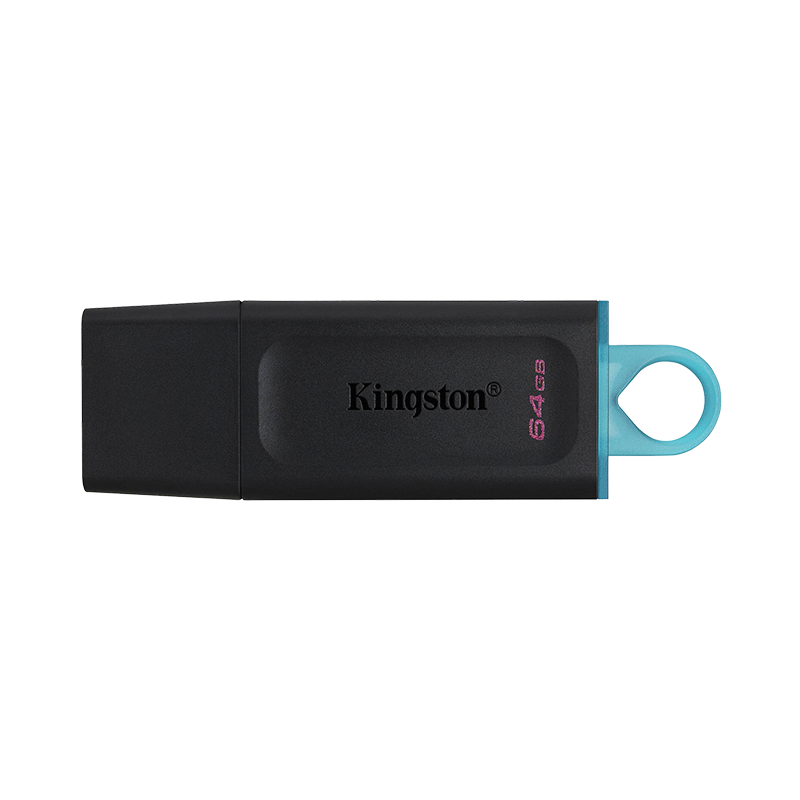 Memoria USB 3.2 64GB Kingston EXODIA negra con tapa DTX/64GB