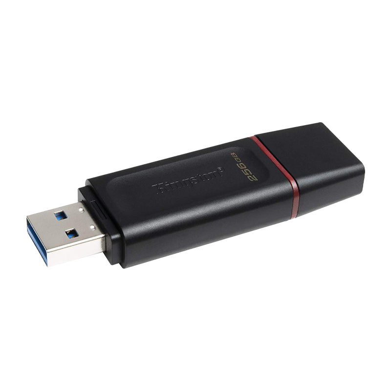 Memoria USB 3.2 256GB Kingston EXODIA Negra con tapa roja  DTX/256GB