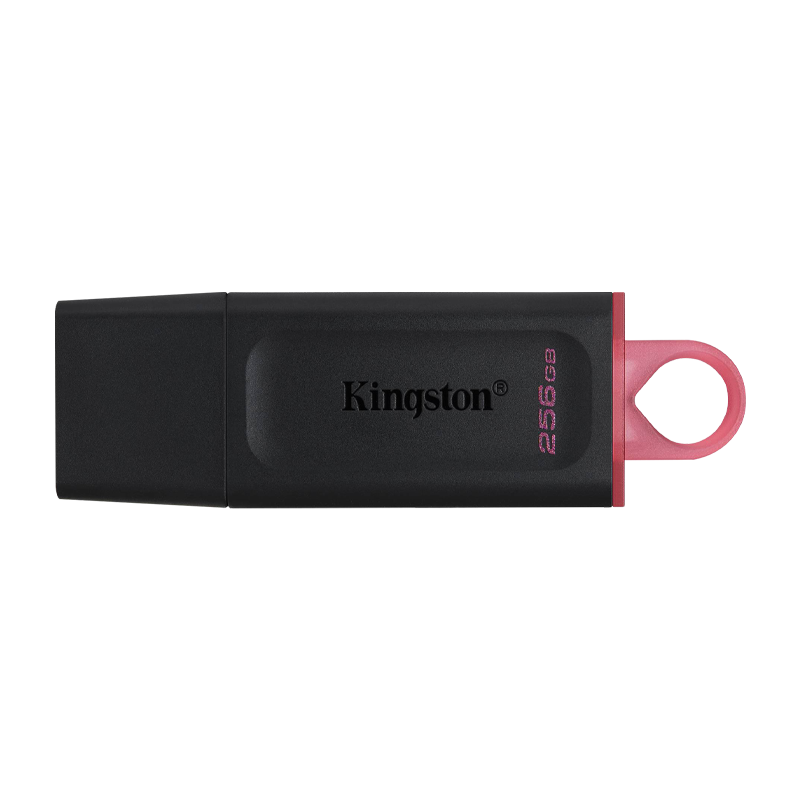 Memoria USB 3.2 256GB Kingston EXODIA Negra con tapa roja  DTX/256GB