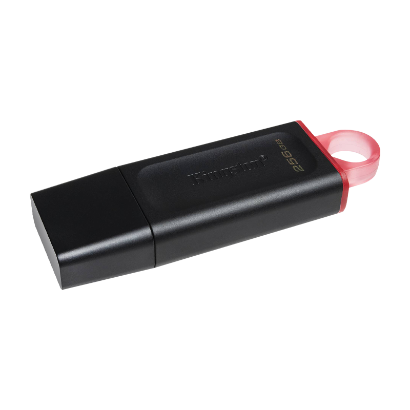 Memoria USB 3.2 256GB Kingston EXODIA Negra con tapa roja  DTX/256GB