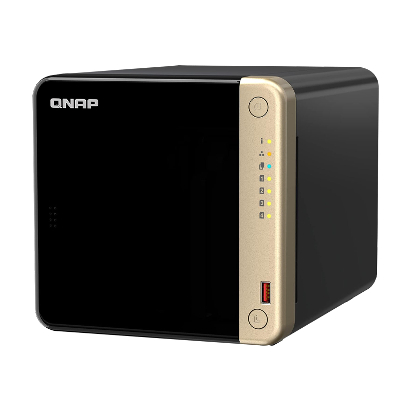 NAS Torre 4-BAY QNAP TS-464-8G-US CPU INT CEL N5095 4-CORE 2.9GHZ DDR4 8GB 2XM.2 2280 1 PCIE HDMI