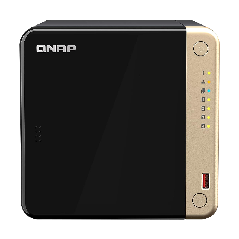 NAS Torre 4-BAY QNAP TS-464-8G-US CPU INT CEL N5095 4-CORE 2.9GHZ DDR4 8GB 2XM.2 2280 1 PCIE HDMI