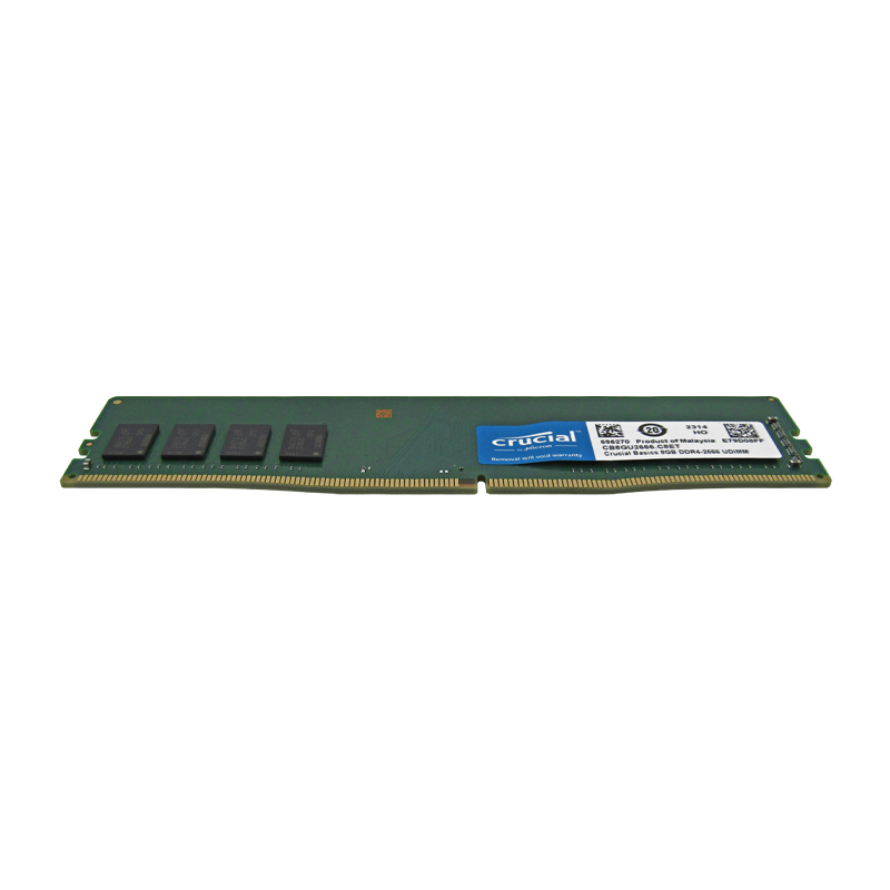 Memoria RAM para Desktop DDR4 PC4-21300 8GB 2666MHZ CL19 1.2V Crucial Basics CB8GU2666