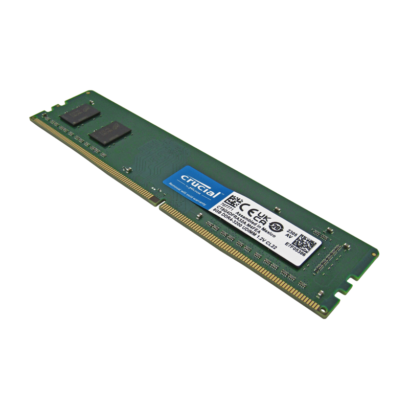 Memoria RAM para desktop DDR4 PC4-25600 8GB 3200MHZ CL22 1.2V Crucial CT8G4DFRA32A