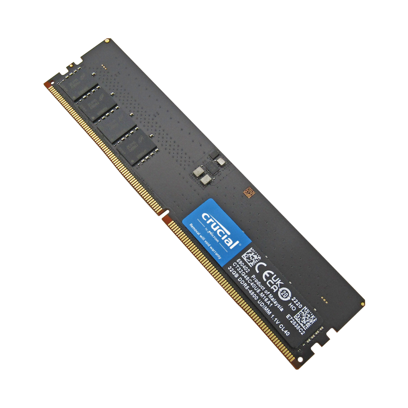 Memoria RAM para Desktop DDR5 PC5-38400 32GB 4800MHZ CL40 1.1V DESKTOP CRUCIAL CT32G48C40U5