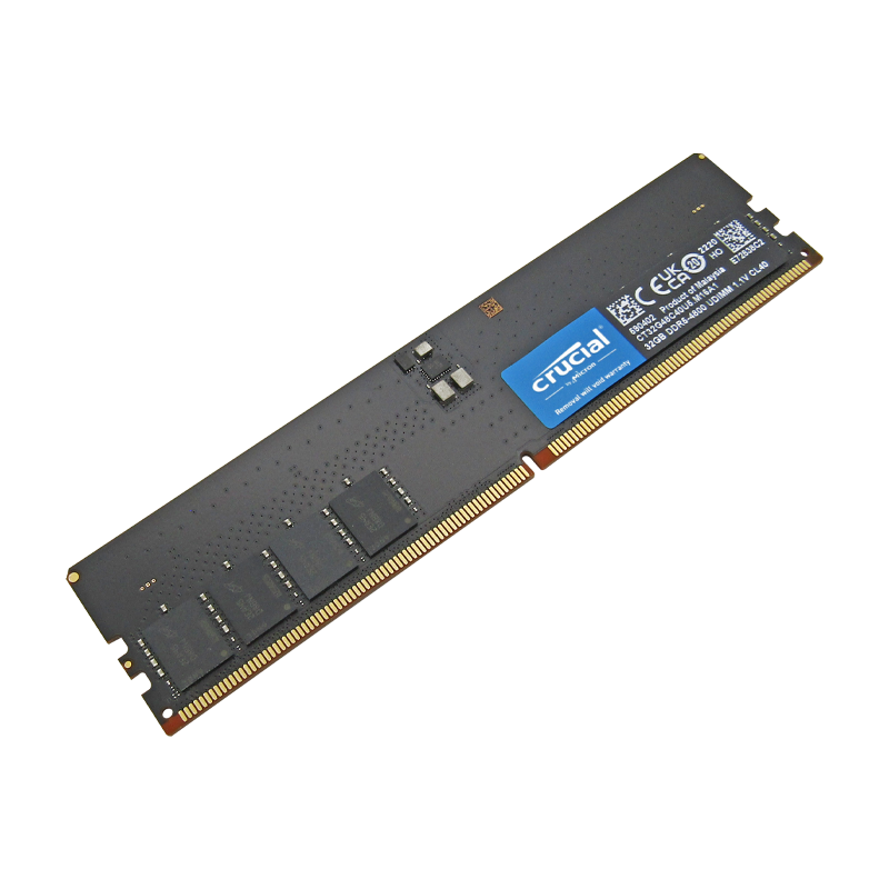 Memoria RAM para Desktop DDR5 PC5-38400 32GB 4800MHZ CL40 1.1V DESKTOP CRUCIAL CT32G48C40U5