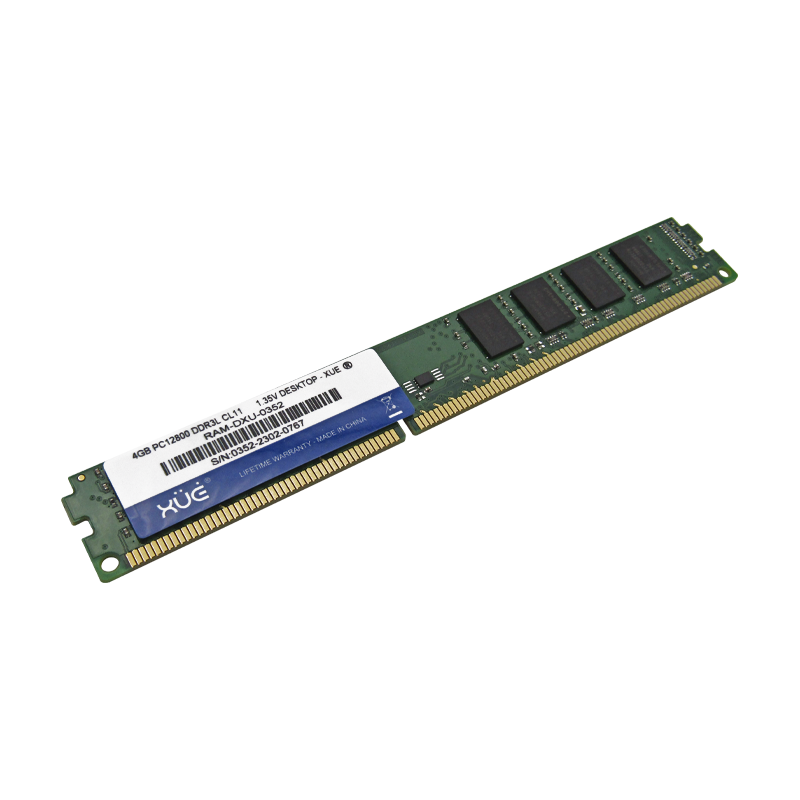 Memoria RAM para Desktop DDR3L PC12800 4GB 1600Mhz CL11 1.5V/1.35V, marca XUE®