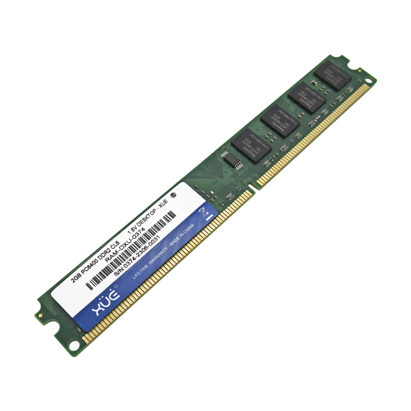 Memoria RAM para Desktop DDR2 PC6400 2GB 800MHZ CL6 1.8V marca XUE®