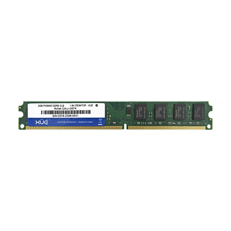 Memoria RAM para Desktop DDR2 PC6400 2GB 800MHZ CL6 1.8V marca XUE®