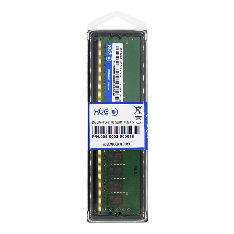 Memoria RAM para Desktop DDR4 PC4-21300 8GB 2666Mhz CL19 1.2V, marca XUE®
