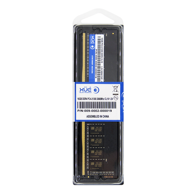 Memoria RAM para Desktop DDR4 PC4-21300 16GB 2666Mhz CL19 1.2V, marca XUE®
