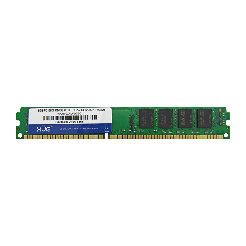 Memoria RAM para Desktop DDR3L PC12800 8GB 1600Mhz CL11 1.5V/1.35V, marca XUE®