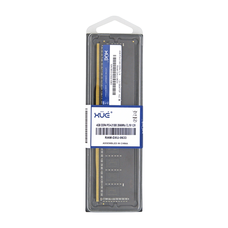 Memoria RAM para Desktop DDR4 PC4-21300 4GB 2666MHZ CL19 1.2V marca XUE®