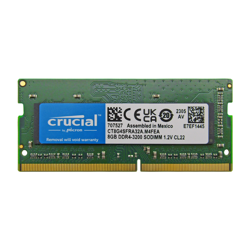 Memoria RAM para portátil DDR4 PC4-25600 8GB 3200MHZ CL22 1.2V 8C laptop Crucial CT8G4SFRA32A