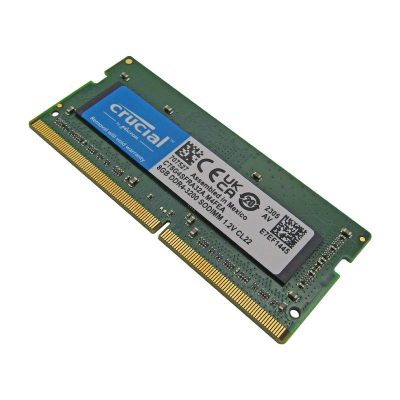 Memoria RAM para portátil DDR4 PC4-25600 8GB 3200MHZ CL22 1.2V 8C laptop Crucial CT8G4SFRA32A