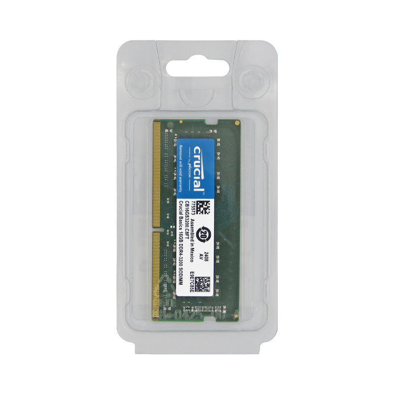 Memoria RAM para Laptop DDR4 PC4-25600 16GB 3200MHZ CL22 1.2V LAPTOP CRUCIAL BASICS CB16GS3200