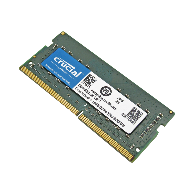 Memoria RAM para Laptop DDR4 PC4-25600 16GB 3200MHZ CL22 1.2V LAPTOP CRUCIAL BASICS CB16GS3200