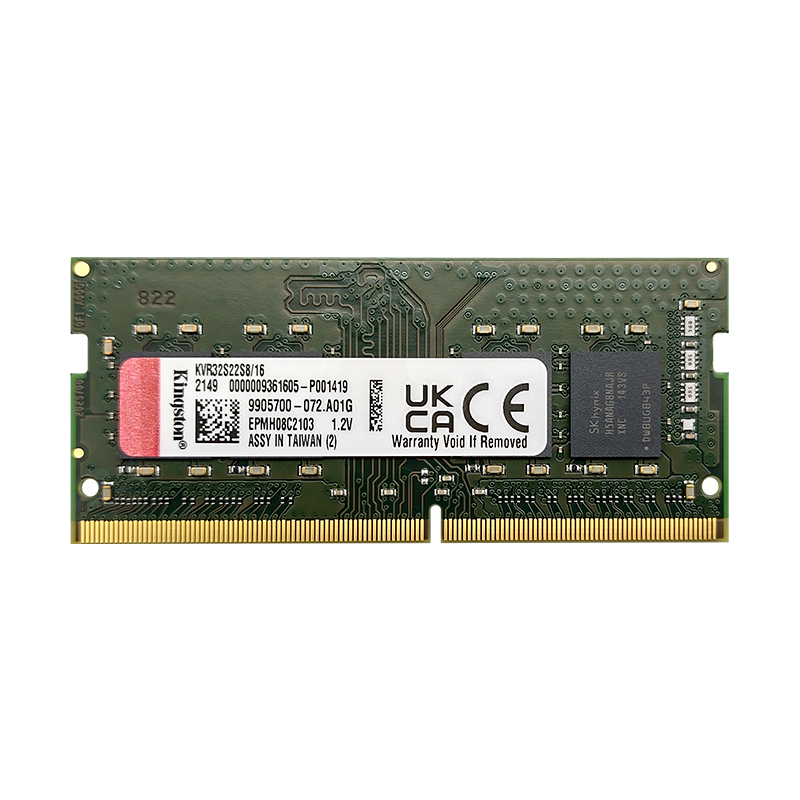 Memoria RAM para portátil DDR4 PC4-25600 16GB 3200MHZ CL22 1.2V laptop, marca Kingston KVR32S22S8/16