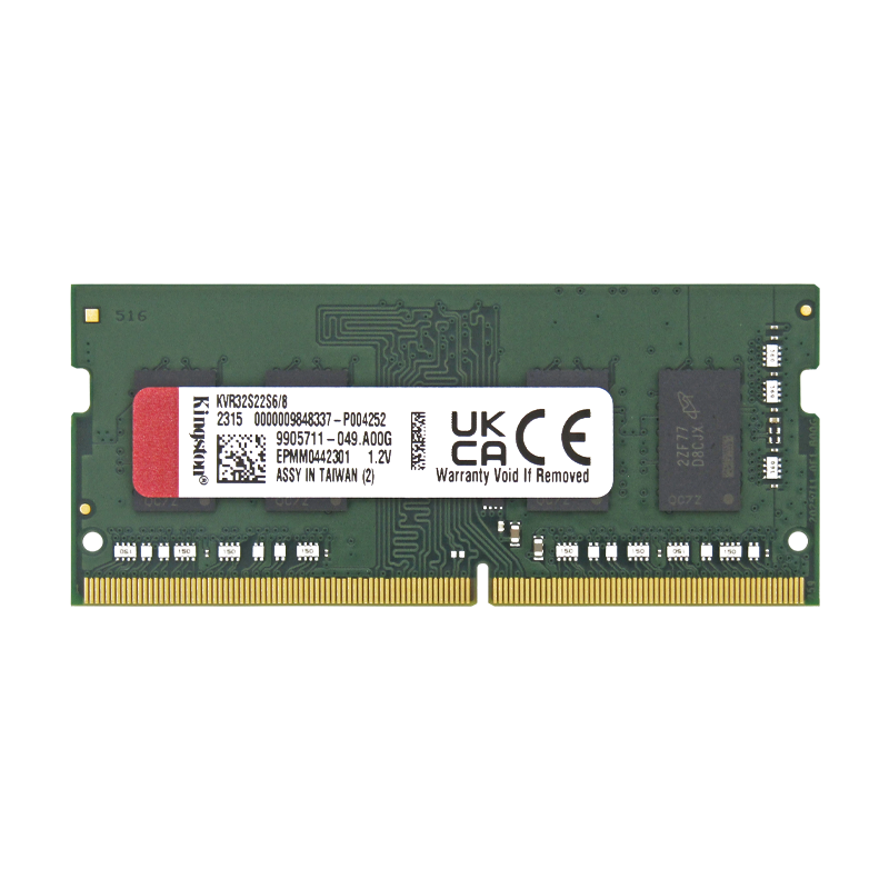 Memoria RAM para Laptop DDR4 PC4-25600 8GB 3200MHZ CL22 1.2V KINGSTON KVR32S22S8/8
