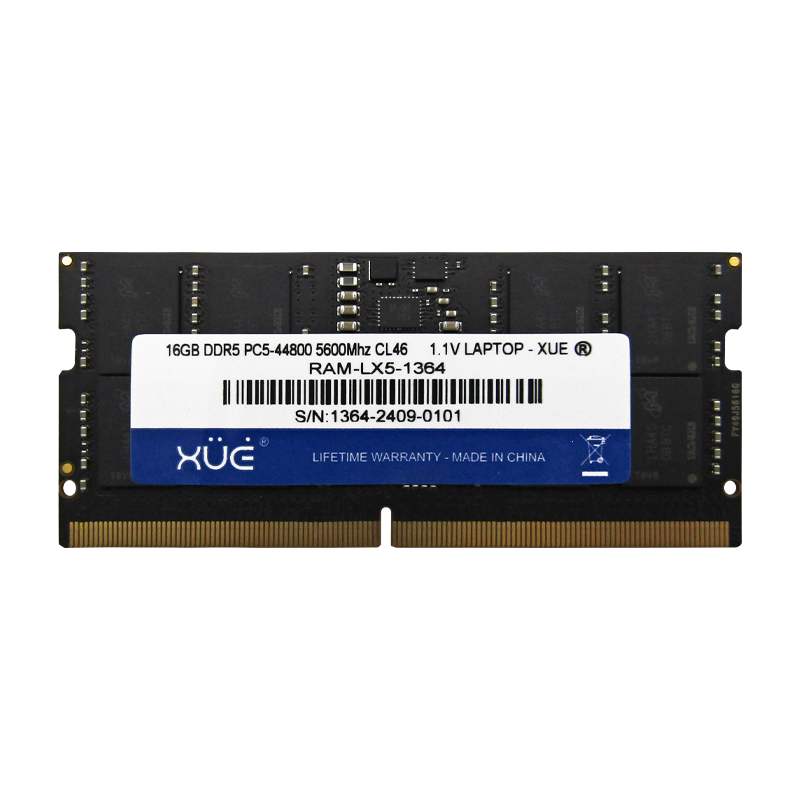 Memoria RAM para portátil DDR5 PC5-44800 16GB 5600MHZ CL46 1.1V Laptop XUE®