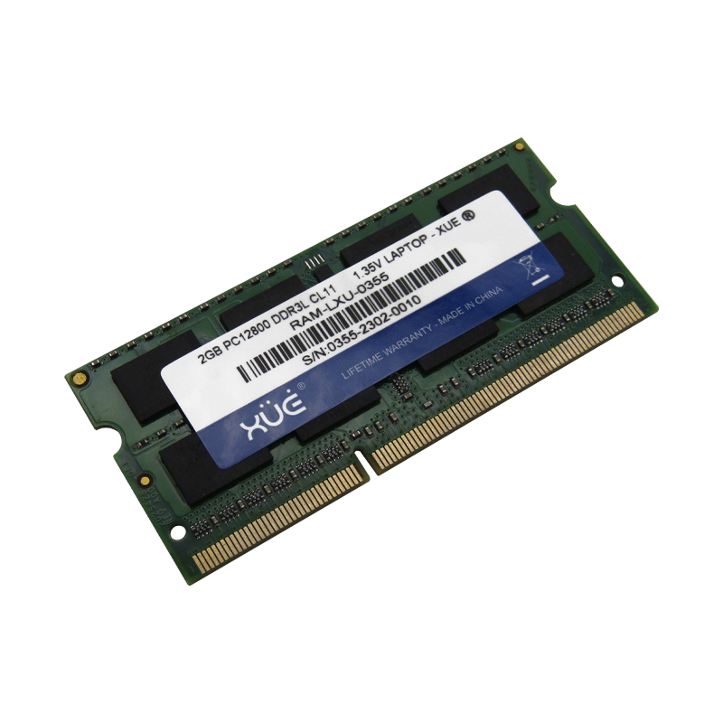 Memoria RAM para Portátil DDR3L PC12800 2GB 1600Mhz CL11 1.5/1.35V, marca XUE® Laptop