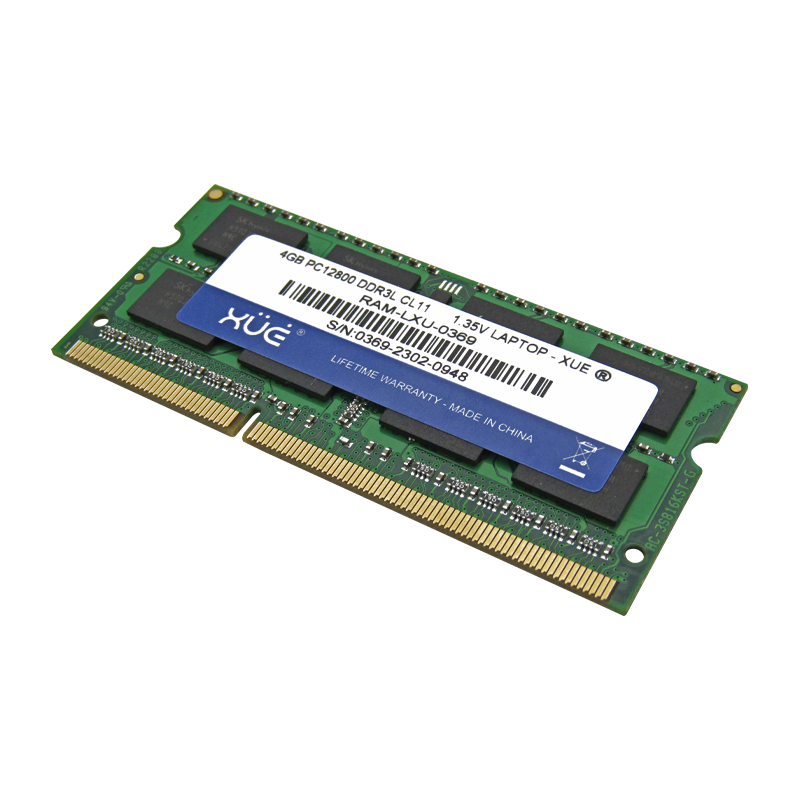 Memoria RAM para Portátil DDR3L PC12800 4GB 1600Mhz CL11 1.5/1.35V Laptop, marca XUE®