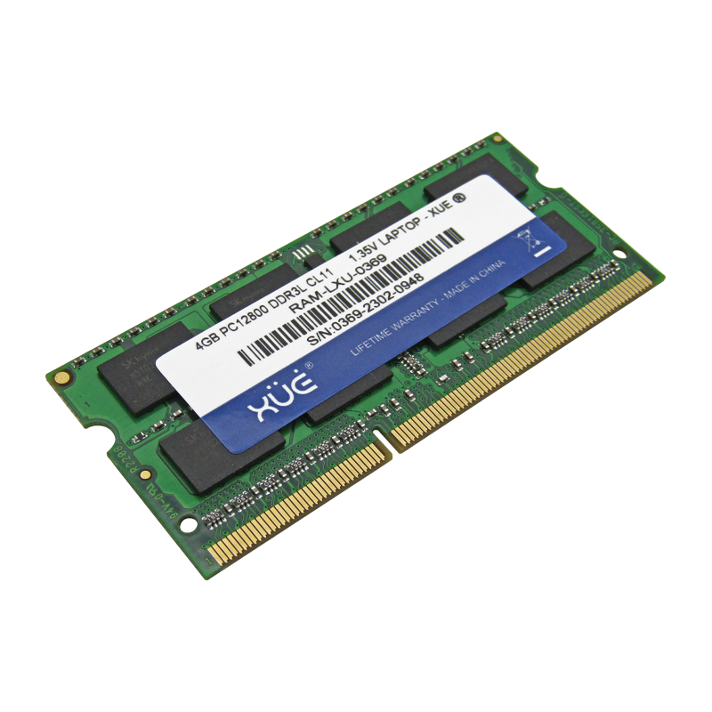 Memoria RAM para Portátil DDR3L PC12800 4GB 1600Mhz CL11 1.5/1.35V Laptop, marca XUE®