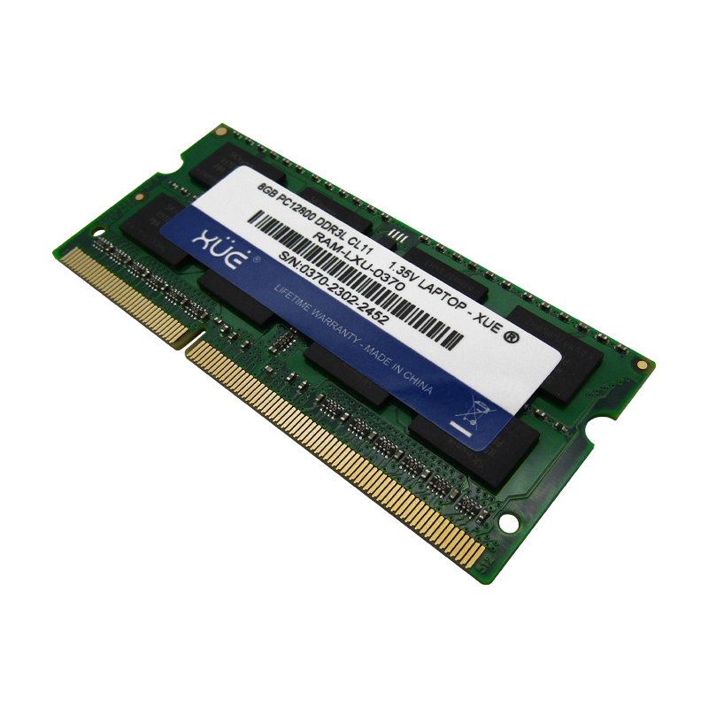 Memoria RAM para Portátil DDR3L PC12800 8GB 1600Mhz CL11 1.5/1.35V Laptop, marca XUE®