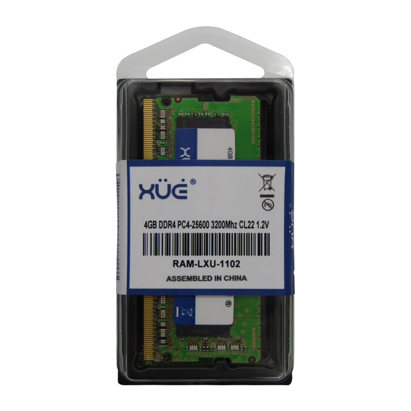 Memoria RAM para Portátil DDR4 PC4-25600 4GB 3200MHZ CL22 1.2V 8C LAPTOP XUE®