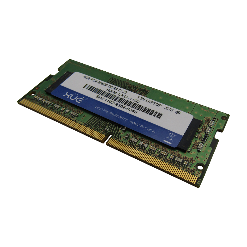 Memoria RAM para Portátil DDR4 PC4-25600 4GB 3200MHZ CL22 1.2V 8C LAPTOP XUE®