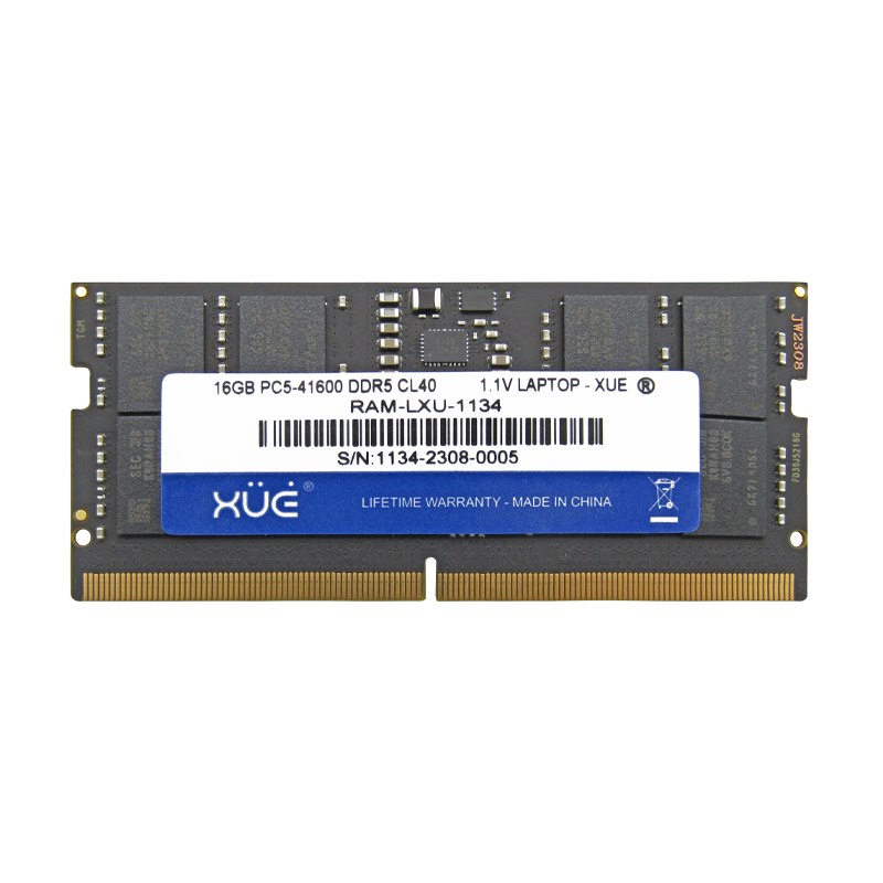 RAM para Laptop DDR5 PC5-41600 16GB 5200MHZ CL40 1.1V XUE®