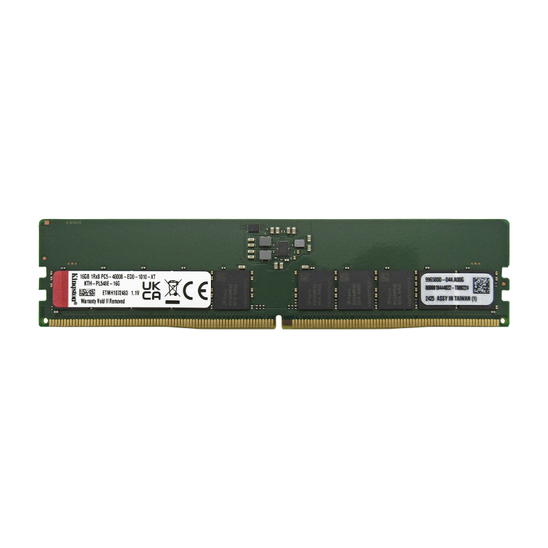 Memoria RAM para Servidor DDR5 PC5-38400 16GB 4800MHZ CL40 ECC/UNBUFF 1.1V KINGSTON HP KTH-PL548E-16G
