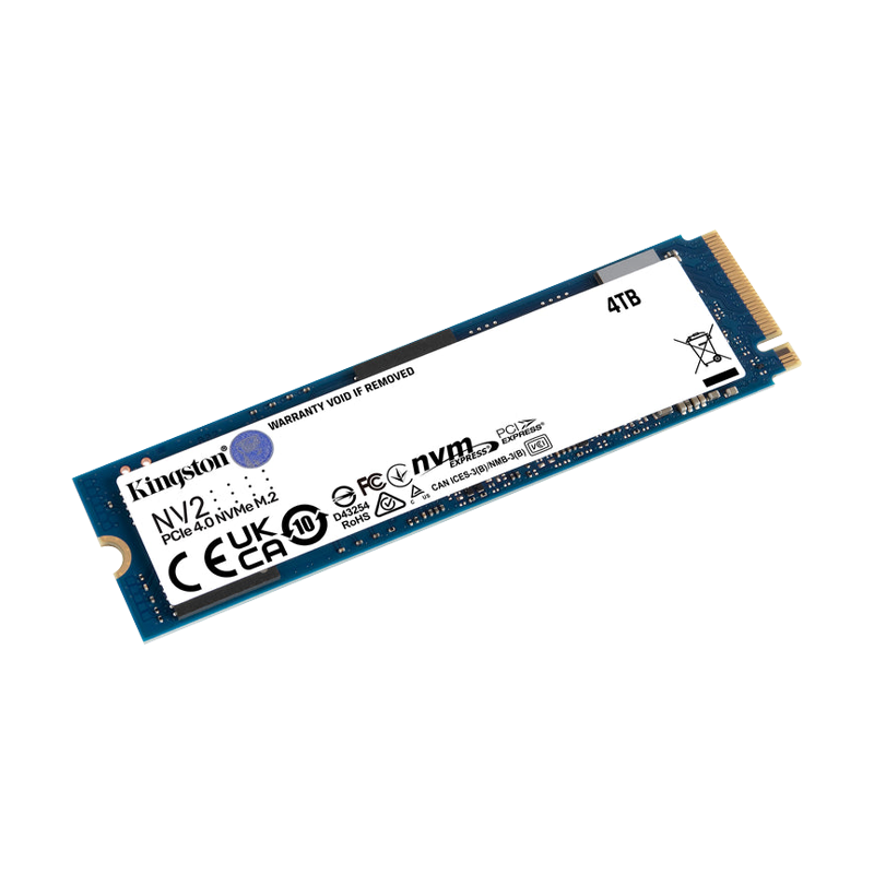Disco de estado Sólido PCI-E 4.0 M.2 2280 4TB NVME KINGSTON NV2 SNV2S/4000G R/W 3500 MB/S