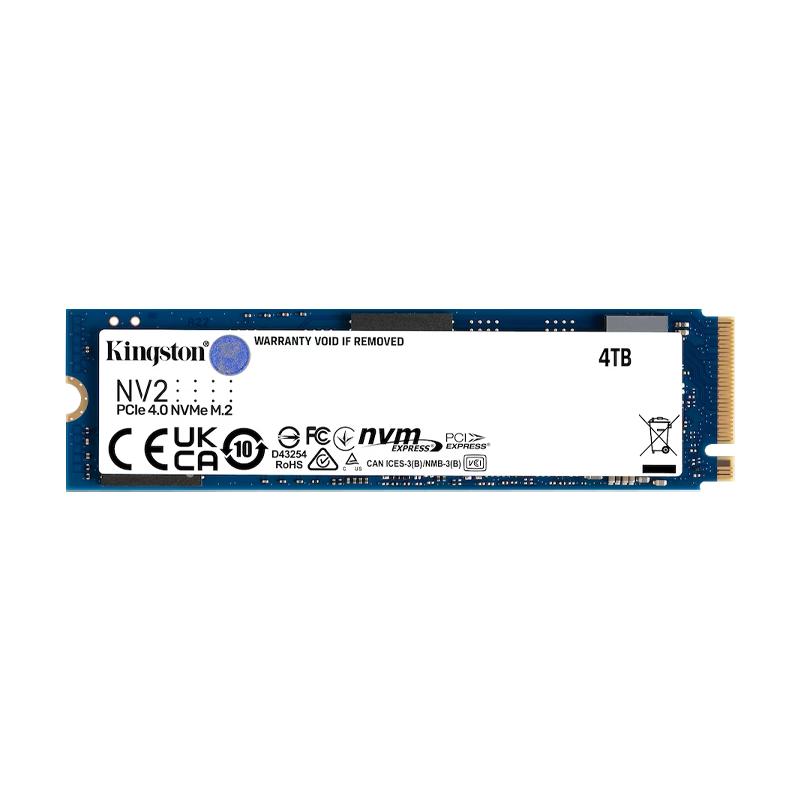 Disco de estado Sólido PCI-E 4.0 M.2 2280 4TB NVME KINGSTON NV2 SNV2S/4000G R/W 3500 MB/S