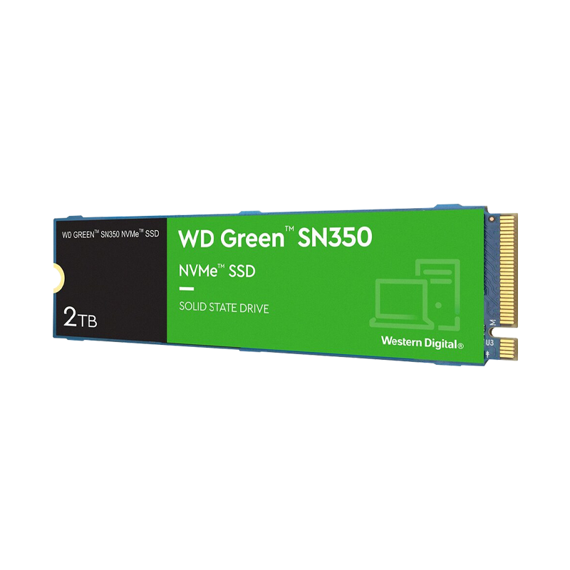 Disco de estado Sólido PCI-E 3.0 M.2 2280 2TB NVME WD GREEN SN350 3.200 MB/S WDS200T3G0C