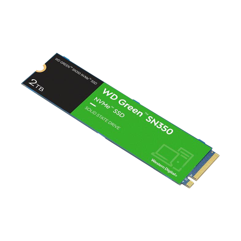 Disco de estado Sólido PCI-E 3.0 M.2 2280 2TB NVME WD GREEN SN350 3.200 MB/S WDS200T3G0C