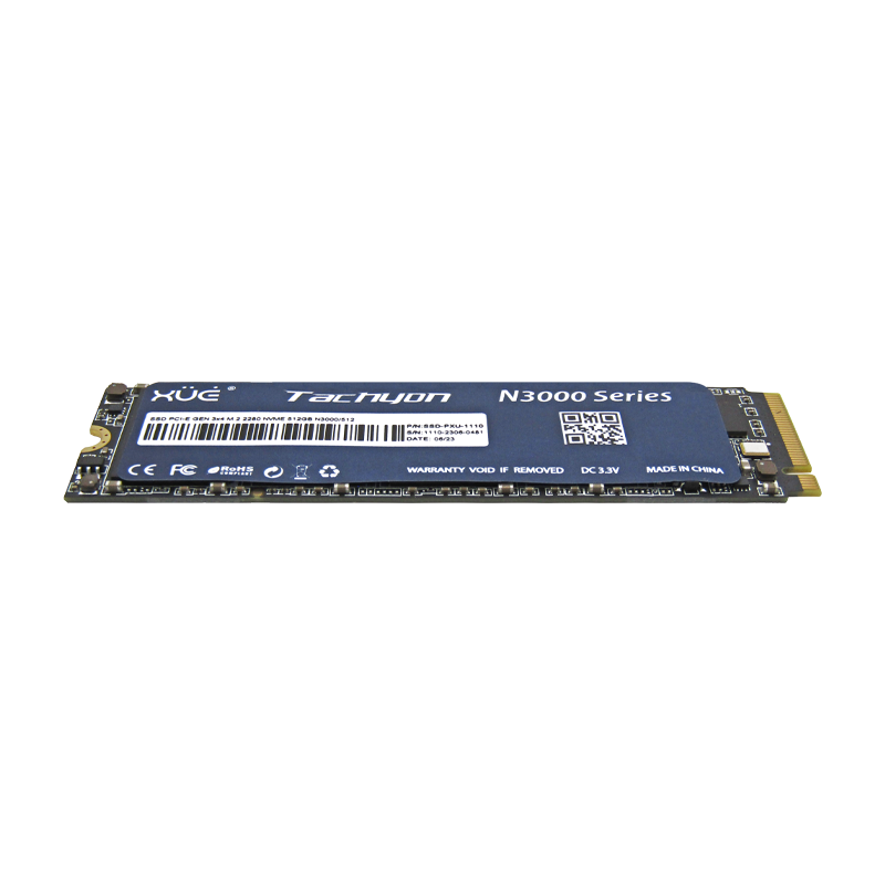 Disco de Estado Sólido SSD PCI-E 3.0 M.2 2280 512GB NVME XUE® TACHYON N3000/512GB 3500/3100MB/S (TRAY PACKING) SIN EMPAQUE